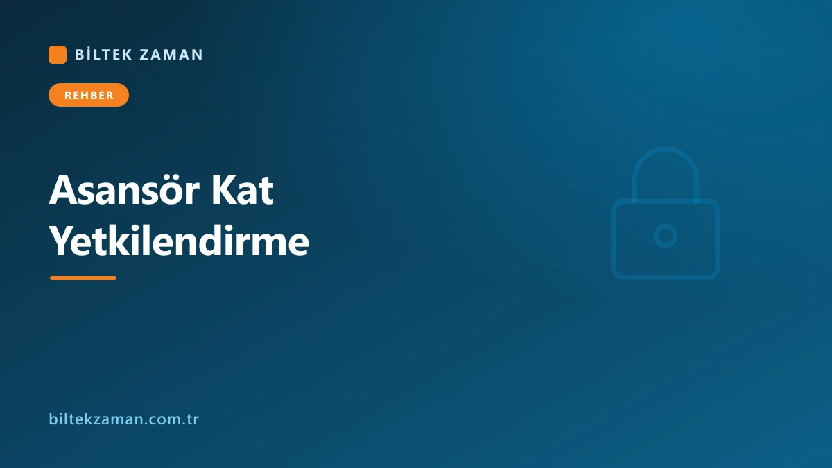Asansör kabininde kartlı kat yetkilendirme okuyucusu ve kat butonları - Biltek Zaman