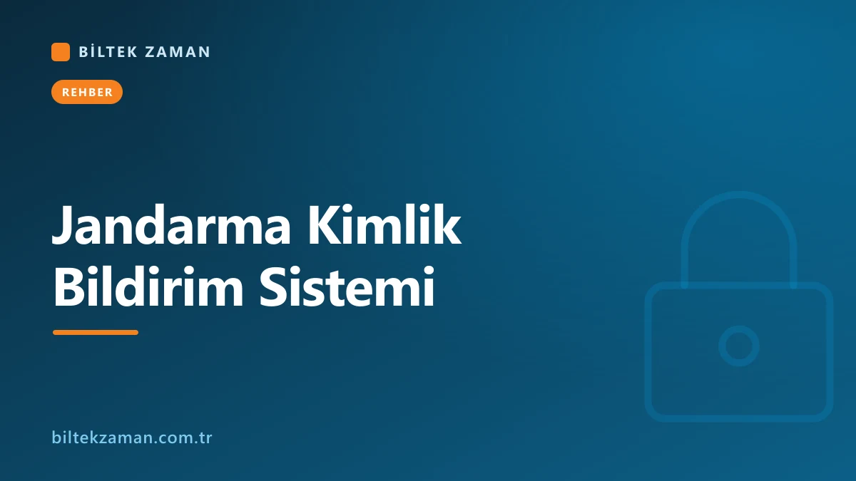 Jandarma Kimlik Bildirim Sistemi KBS giriş ekranı