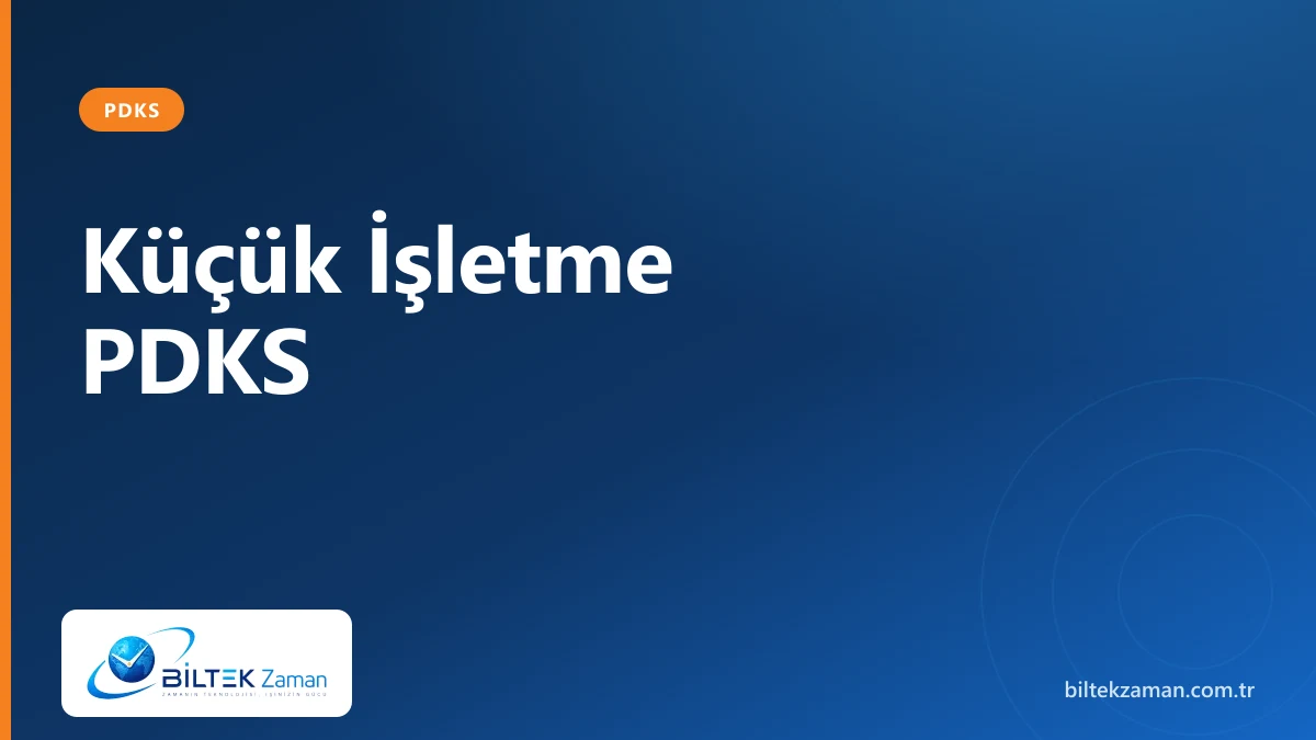 Küçük işletme PDKS terminali kullanan personel | Biltek Zaman