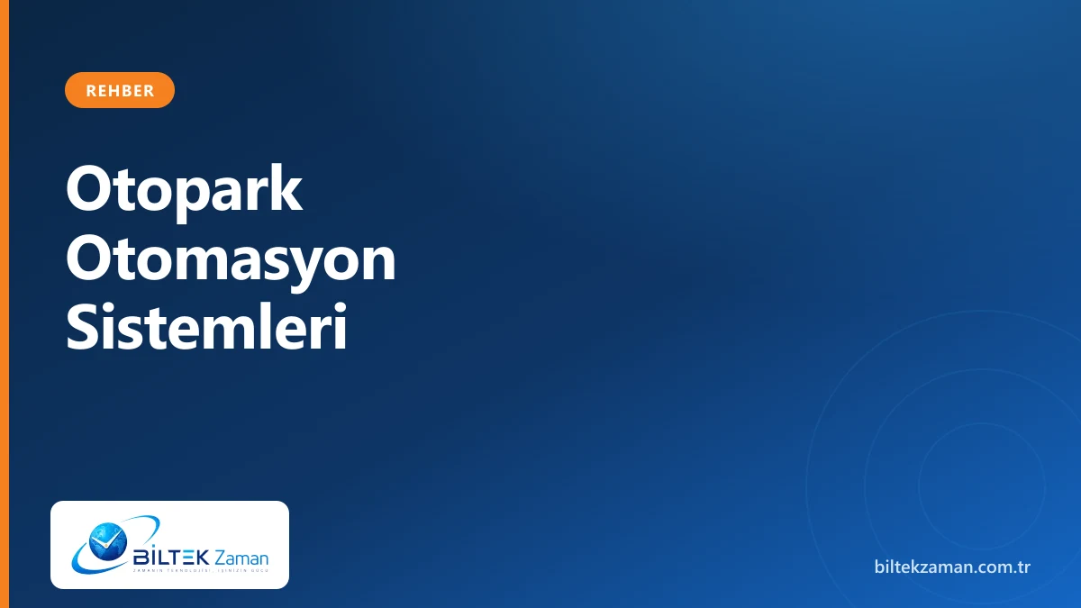 Otopark otomasyonu ile donatılmış giriş noktasında bariyer ve plaka tanıma kamerası — Biltek Zaman