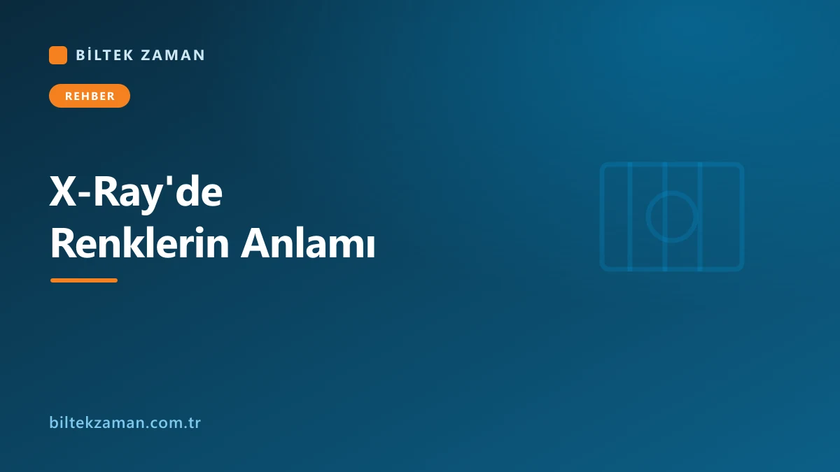 X-ray bagaj tarama cihazı ekranında turuncu, mavi ve yeşil renklerle görüntülenen bagaj içeriği - Biltek Zaman